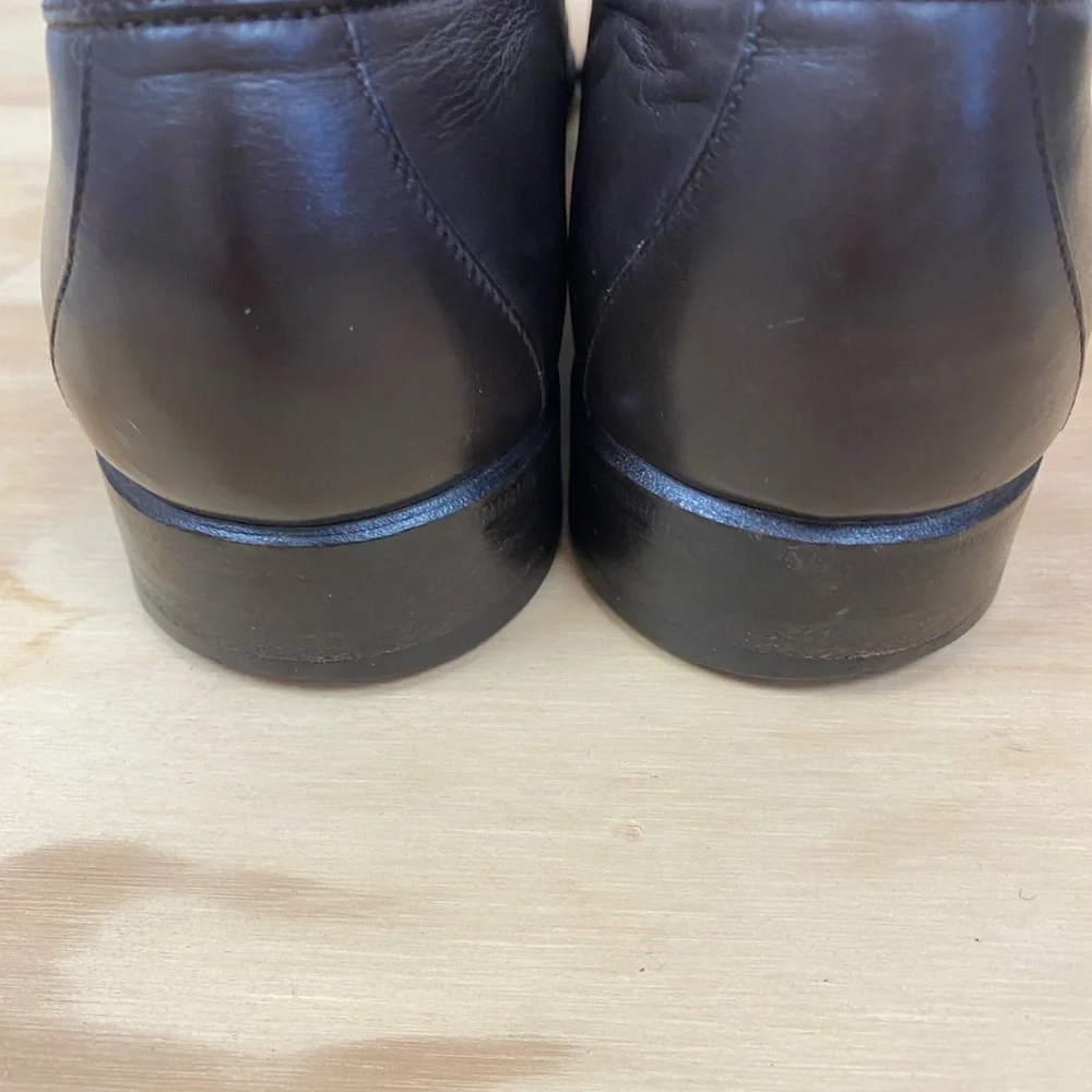 Gucci Brown Leather Horsebit Loafers